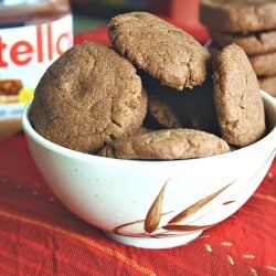 Eggless Nutella Cookies