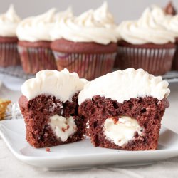 Red Velvet White Chocolate Cupcakes