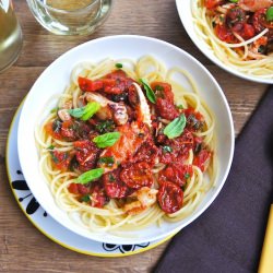 Spaghetti With Dungeness Crab