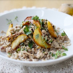 Rabbit, Barley & Apple Salad
