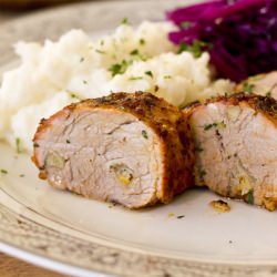 Garlic-Stuffed Pork Tenderloin