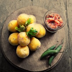 Croquetas de Plátano & Camarón
