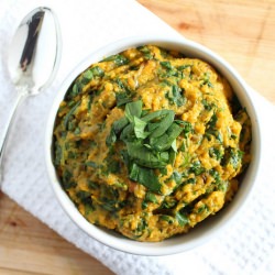 Goat Cheese Mashed Sweet Potatoes