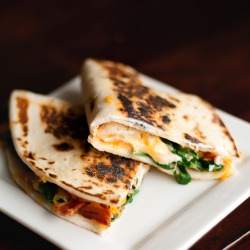 Spinach & Bacon Quesadilla