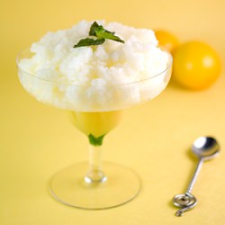 Meyer Lemon Mint Granita