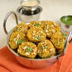 Oats and Flax Seed Muthia