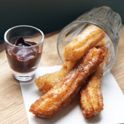 Churros with Chili Chocolate Dip