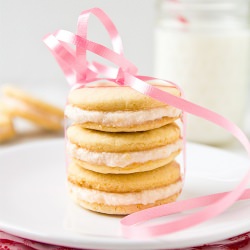Pink Grapefruit Sandwich Cookies
