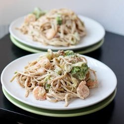 Shrimp & Broccoli Fettuccine
