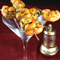 Prawn-Kumquat Skewers