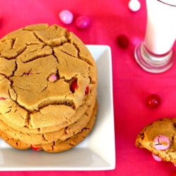 Peanut Butter Peanut M&M Cookies