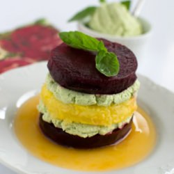 Savoury Mille Feuille with Beet