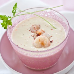 Coconut Milk and Shrimp Soup