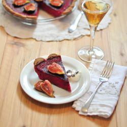 Crazy Pink Pie with Swirl Crust