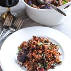 Quinoa with Chard and Cauliflower