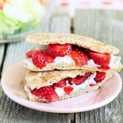 Coconut Butter Strawberry Sandwich