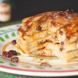 Rum Raisin Swirl Pancakes
