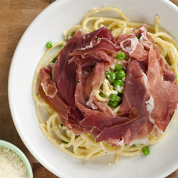 Bucatini with Lemon Cream Sauce