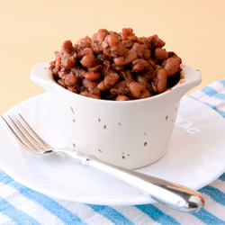Vegan Baked Beans with Pears