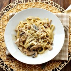Noodles w/ Shiitake Cream