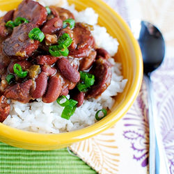 Lighter Red Beans & Rice