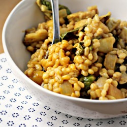 Barley Risotto with Brussels Sprout