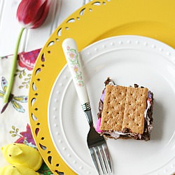 Peep Brownie S’mores