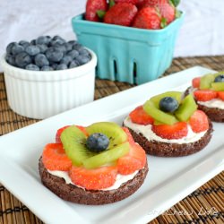 Mini Brownie Fruit Pizzas