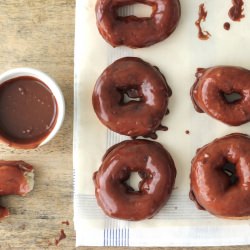 Hot Chocolate Glazed Donuts