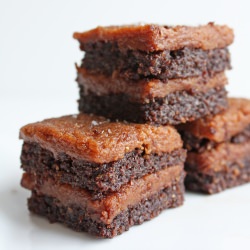 Salted Caramel Flax Brownies