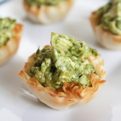 Cheesy Chicken Pesto Cups