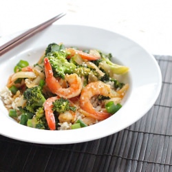 Sesame Shrimp with Broccoli