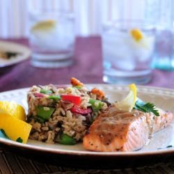 Tarragon Lemon Glazed Salmon