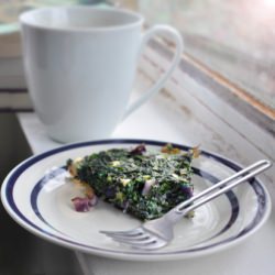 Spinach and Cabbage Breakfast Pie