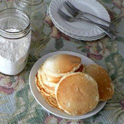 Pancakes from Homemade Mix