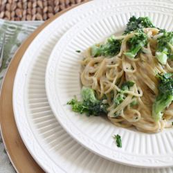 Lightened Up Spaghetti Alfredo