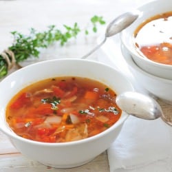 Roast Chicken Soup
