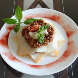 Open Beef Lasagna