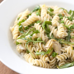 Lemony Artichoke & Pea Pasta
