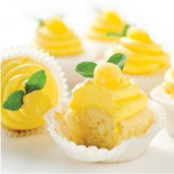 Lemon Cupcakes with Limoncello Frosting