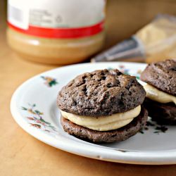 Chocolate Peanut Butter Whoopie Pie