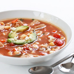 Spicy Chicken and Hominy Soup