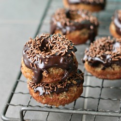 Banana Chocolate Doughnuts