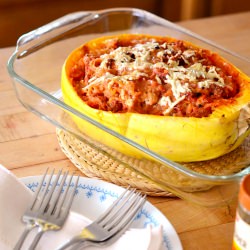 Pizza Stuffed Spaghetti Squash