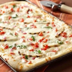 Alfredo Chicken Pizza