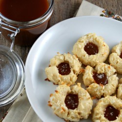 Salted Caramel Thumbprint Cookies