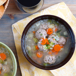 Turkey Meatball Soup