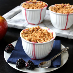 Apple Blackberry Crumble