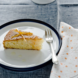 Orange Vanilla Semolina Cake