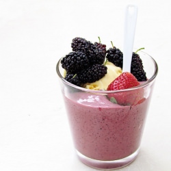 Mulberry and Strawberry Shake